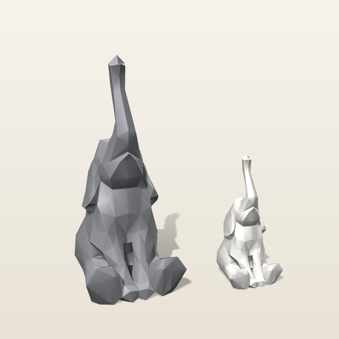 Siddende elefant