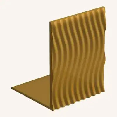 3D-printede bølge-bogstøtter
